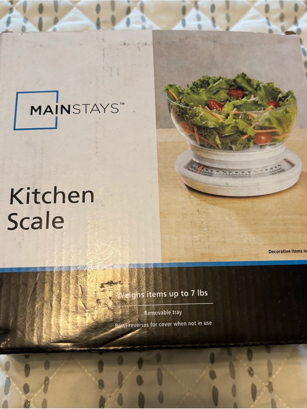 Mainstays White  Kitchen Scale